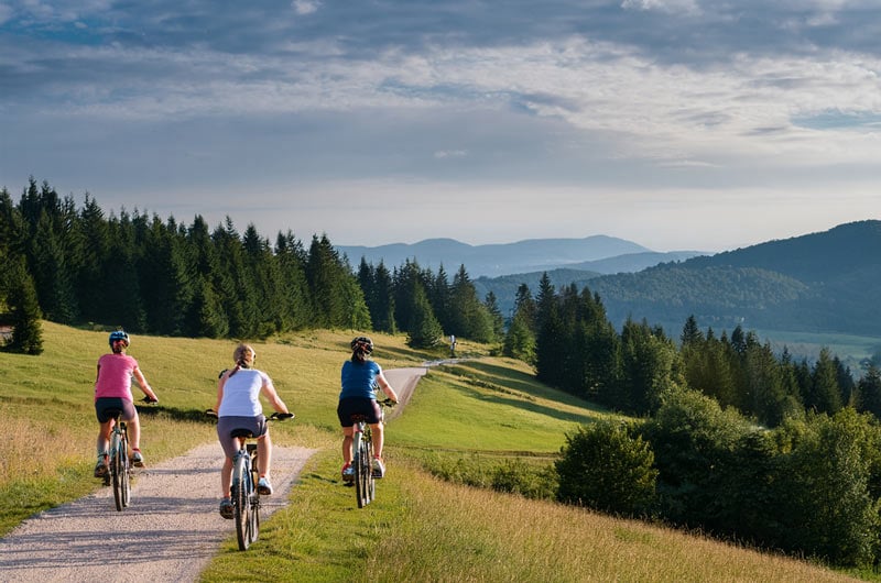 Radfahren in wunderschöner Landschaft