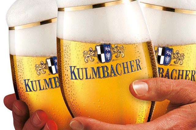 Frisch gezapftes Kulmbacher Bier